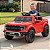 Mini Carro Caminhonete Elétrica Infantil Ford F-150 Raptor Vermelha 12v Licenciada Controle Remoto Luz E Som Até 30kg - Imagem 9
