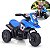 Mini Moto Elétrica Infantil 6v Azul Com Som Frente E Ré Bateria Recarregável Suporta Até 30kg - Imagem 1