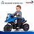 Mini Moto Elétrica Infantil 6v Azul Com Som Frente E Ré Bateria Recarregável Suporta Até 30kg - Imagem 5