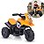 Mini Moto Elétrica Infantil 6v Laranja Com Som Frente E Ré Bateria Recarregável Suporta Até 30kg - Imagem 1