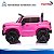 Mini Carro Elétrico Infantil Chevrolet Silverado Rosa 12v Licenciado Controle Remoto Luz E Som - Imagem 10