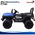Mini Carro Elétrico Infantil 12v Azul Com Controle Remoto Luz E Som Bateria Recarregável Até 30kg - Imagem 7