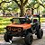 Mini Carro Elétrico Infantil 12v Laranja Com Controle Remoto Luz E Som Bateria Recarregável Até 30kg - Imagem 5
