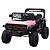 Mini Carro Elétrico Infantil 12v Rosa Com Controle Remoto Luz E Som Bateria Recarregável Até 30kg - Imagem 2