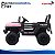 Mini Carro Elétrico Infantil 12v Rosa Com Controle Remoto Luz E Som Bateria Recarregável Até 30kg - Imagem 11