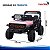 Mini Carro Elétrico Infantil 12v Rosa Com Controle Remoto Luz E Som Bateria Recarregável Até 30kg - Imagem 3