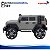 Mini Carro Elétrico Infantil Jipe 12v Cinza Controle Remoto Luz Som Suporta Até 50kg - Imagem 7