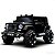Mini Carro Elétrico Infantil Jipe 12v Preto Controle Remoto Luz Som Suporta Até 50kg - Imagem 2