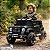 Mini Carro Elétrico Infantil Jipe 12v Preto Controle Remoto Luz Som Suporta Até 50kg - Imagem 4
