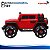 Mini Carro Elétrico Infantil Jipe 12v Vermelho Controle Remoto Luz Som Suporta Até 50kg - Imagem 7
