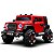 Mini Carro Elétrico Infantil Jipe 12v Vermelho Controle Remoto Luz Som Suporta Até 50kg - Imagem 2