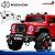 Mini Carro Elétrico Infantil Jipe 12v Vermelho Controle Remoto Luz Som Suporta Até 50kg - Imagem 9
