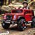 Mini Carro Elétrico Infantil Jipe 12v Vermelho Controle Remoto Luz Som Suporta Até 50kg - Imagem 4
