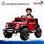 Mini Carro Elétrico Infantil Jipe 12v Vermelho Controle Remoto Luz Som Suporta Até 50kg - Imagem 11