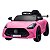 Carro Elétrico Infantil 6v Rosa Controle Remoto Luz E Som Bateria Recarregável Até 30kg Certificado Inmetro - Imagem 2