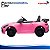 Carro Elétrico Infantil 6v Rosa Controle Remoto Luz E Som Bateria Recarregável Até 30kg Certificado Inmetro - Imagem 7