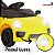 Mini Carro Elétrico Infantil 6v Amarelo Bateria Recarregável Luz Indicador Energia Até 30kg Para Crianças 3 Anos - Imagem 4