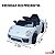 Mini Carro Elétrico Infantil 6v Branco Bateria Recarregável Luz Indicador Energia Até 30kg Para Crianças 3 Anos - Imagem 2