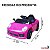 Mini Carro Elétrico Infantil 6v Rosa Bateria Recarregável Luz Indicador Energia Até 30kg Para Crianças 3 Anos - Imagem 2