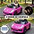 Mini Carro Elétrico Infantil 6v Rosa Bateria Recarregável Luz Indicador Energia Até 30kg Para Crianças 3 Anos - Imagem 3