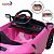 Mini Carro Elétrico Infantil 6v Rosa Bateria Recarregável Luz Indicador Energia Até 30kg Para Crianças 3 Anos - Imagem 7
