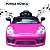Mini Carro Elétrico Infantil 6v Rosa Bateria Recarregável Luz Indicador Energia Até 30kg Para Crianças 3 Anos - Imagem 8