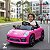 Mini Carro Elétrico Infantil 6v Rosa Bateria Recarregável Luz Indicador Energia Até 30kg Para Crianças 3 Anos - Imagem 10