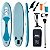 Prancha Stand Up Paddle Inflável 305x76x15cm Azul Remo Ajustável Bomba Manual Bolsa Transporte Kit Completo Até 130kg - Imagem 1