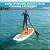 Prancha Stand Up Paddle Inflável 305x76x15cm Remo Ajustável Bomba Manual Bolsa Transporte Kit Completo Até 130kg - Imagem 4