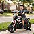 Mini Moto Elétrica Infantil 12v Branca Bateria Recarregável Luz Som Rodas De Apoio Carregador Bivolt Inmetro - Imagem 10