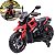 Mini Moto Elétrica Infantil 12v Vermelha Bateria Recarregável Luz Som Rodas De Apoio Carregador Bivolt Inmetro - Imagem 1