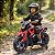 Mini Moto Elétrica Infantil 12v Vermelha Bateria Recarregável Luz Som Rodas De Apoio Carregador Bivolt Inmetro - Imagem 6
