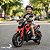 Mini Moto Elétrica Infantil 12v Vermelha Bateria Recarregável Luz Som Rodas De Apoio Carregador Bivolt Inmetro - Imagem 10
