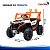 Carrinho Utv Elétrico Infantil 12v Branco Controle Remoto Bateria Recarregável Luz Som Até 30kg Inmetro Anatel - Imagem 2