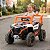 Carrinho Utv Elétrico Infantil 12v Branco Controle Remoto Bateria Recarregável Luz Som Até 30kg Inmetro Anatel - Imagem 7