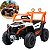 Carrinho Utv Elétrico Infantil 12v Branco Controle Remoto Bateria Recarregável Luz Som Até 30kg Inmetro Anatel - Imagem 1