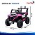 Carrinho Utv Elétrico Infantil 12v Rosa Controle Remoto Bateria Recarregável Luz Som Até 30kg Inmetro Anatel - Imagem 3