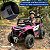 Carrinho Utv Elétrico Infantil 12v Rosa Controle Remoto Bateria Recarregável Luz Som Até 30kg Inmetro Anatel - Imagem 6
