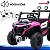 Carrinho Utv Elétrico Infantil 12v Rosa Controle Remoto Bateria Recarregável Luz Som Até 30kg Inmetro Anatel - Imagem 9