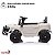 Mini Carro Elétrico Infantil Ram 3500 Rho 6v Branco Com Empurrador Bateria Recarregável Luz Som Até 30kg - Imagem 5