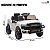 Mini Carro Elétrico Infantil Ram 3500 Rho 6v Branco Com Empurrador Bateria Recarregável Luz Som Até 30kg - Imagem 3