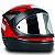 Capacete para Moto Fechado Automatic Vermelho Preto com Viseira Transparente Tamanho 58 - FW3 - Imagem 5
