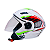 Capacete Moto Aberto X Open Italy Branco com Viseira Cristal Tamanho 60 - FW3 - Imagem 1