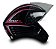 Capacete para Moto Aberto X Open Preto Rosa Tamanho 56 Viseira Transparente Forro Removível - FW3 - Imagem 4