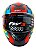 Capacete Moto Fechado GTX FOX Laranja Amarelo com Oculos Interno Viseira Cristal e Narigueira Alta Tamanho 56 - FW3 - Imagem 4