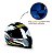 Capacete Moto Fechado GTN Super Dourado com Cinza e Branco com Viseira Cristal NarigueiraTamanho 56 - FW3 - Imagem 2