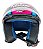 Capacete Aberto Moto FW3 X Open Up Fox Rosa Azul Com Óculos Solar Interno Fumê Viseira Cristal Tamanho 56 58 60 - Imagem 8
