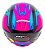 Capacete Aberto Moto FW3 X Open Up Fox Rosa Azul Com Óculos Solar Interno Fumê Viseira Cristal Tamanho 56 58 60 - Imagem 2