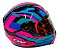 Capacete Fechado Moto FW3 GTX FOX Rosa Com Óculos Solar Interno Fumê Viseira Cristal Tamanho 56 58 60 - Imagem 1