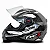 Capacete Moto Fechado GTN Fox Grafite Tamanho 56 58 60 Viseira Transparente Motociclista Masculino Feminino - FW3 - Imagem 3